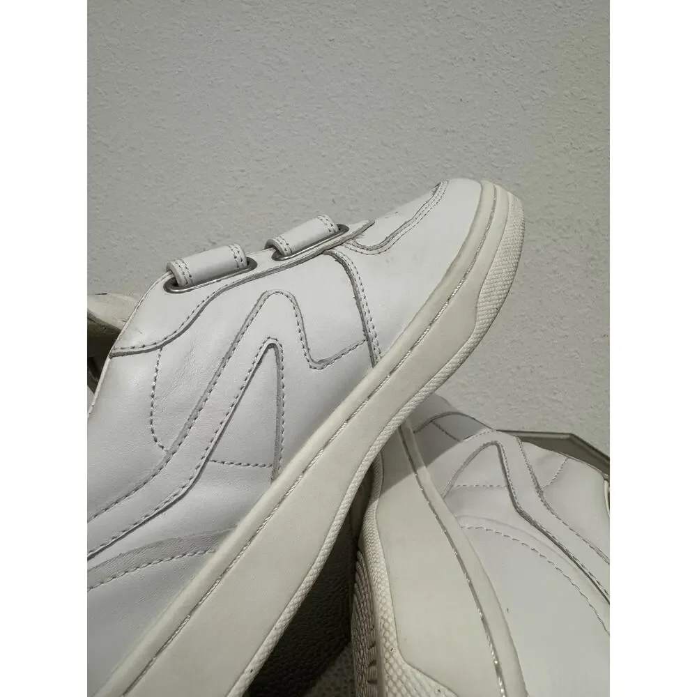 rag & bone Women’s Retro Court Strap Sneaker Size 37 White Leather